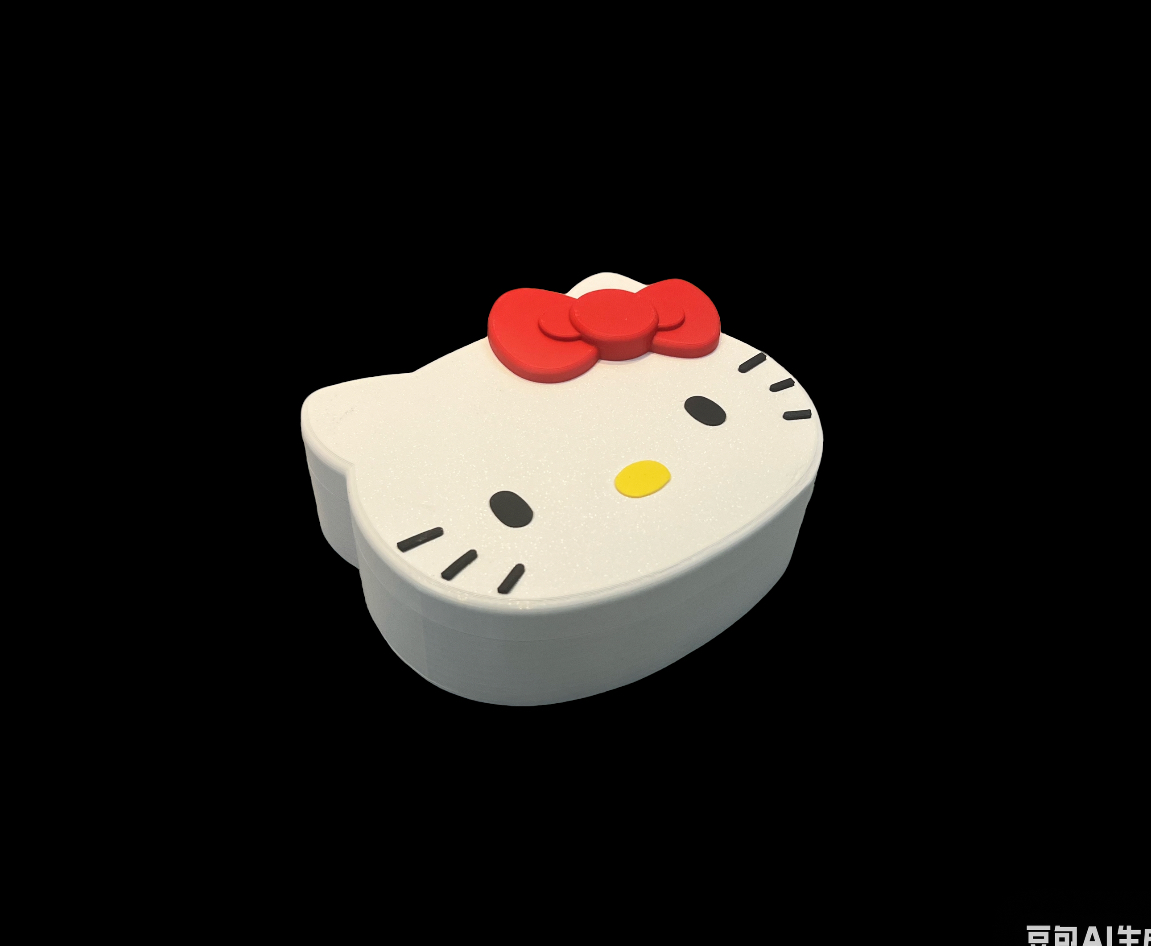 Miniatura 1 do modelo 3D hello Kitty储物盒收纳盒