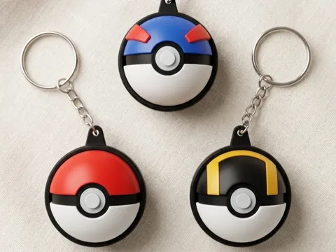 Llavero: Pokeball Superball Ultraball Clicker(and keychain) — referencia de MakerWorld