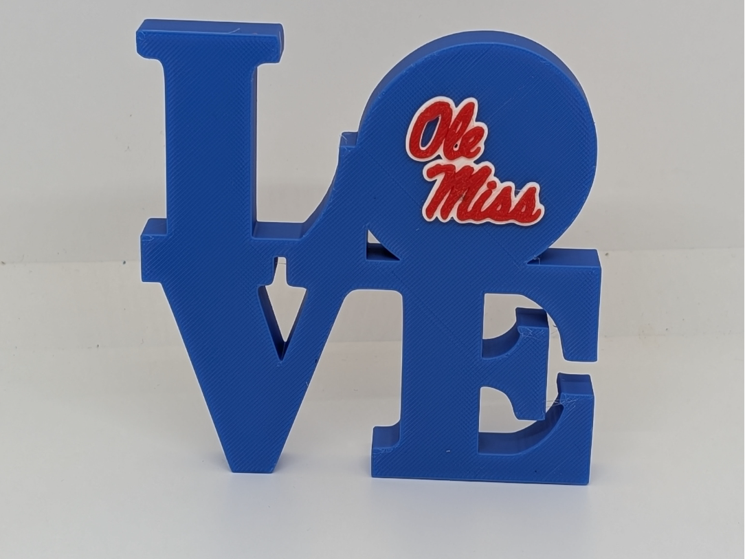Ole Miss Rebels Love Park Sign