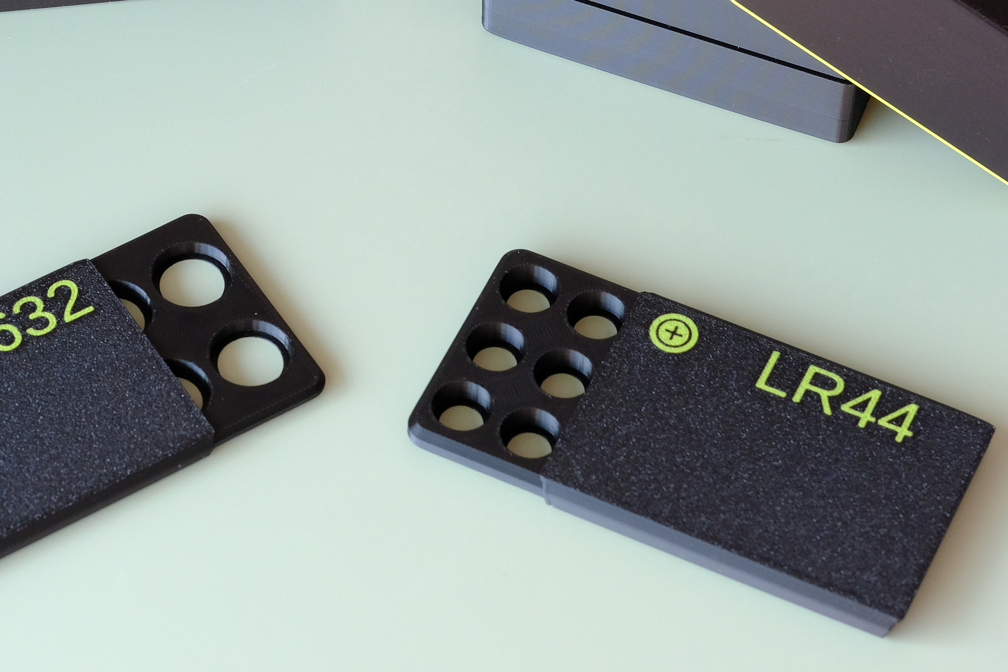 Customizable coin cell battery organizer - 1