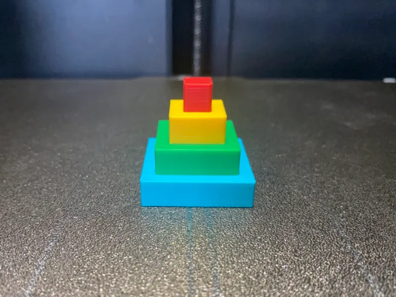 Multicolor pyramid