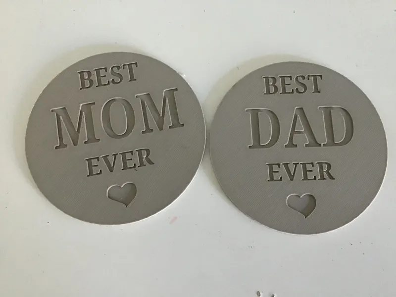Best Mom And Dad Coasters