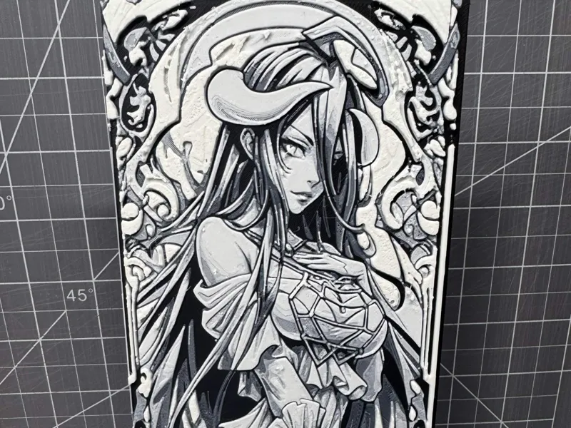 4x8 hueforge of Albedo from Overlord