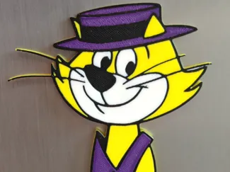 Top Cat Bust fridge magnet