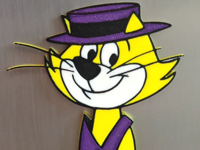 Top Cat Bust fridge magnet