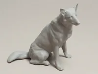 Figurine réaliste de chien assis — photo 2
