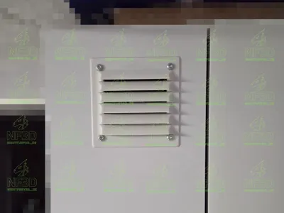 IKEA PAX Fan Grille (136x136mm) – 3D Printer