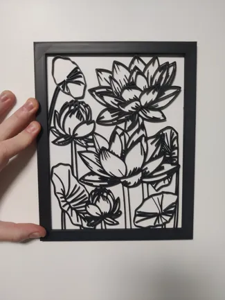 Lotus flower wall art