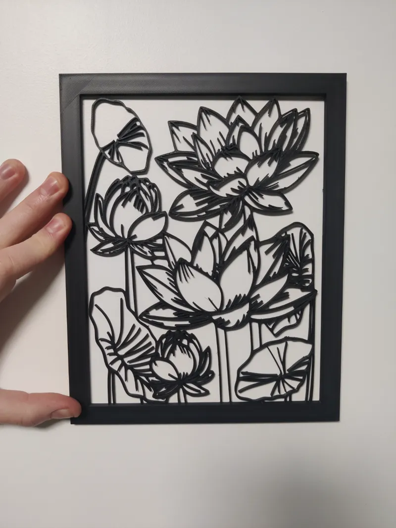 Lotus flower wall art