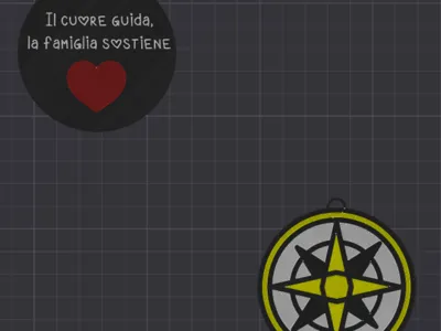 compass keychain