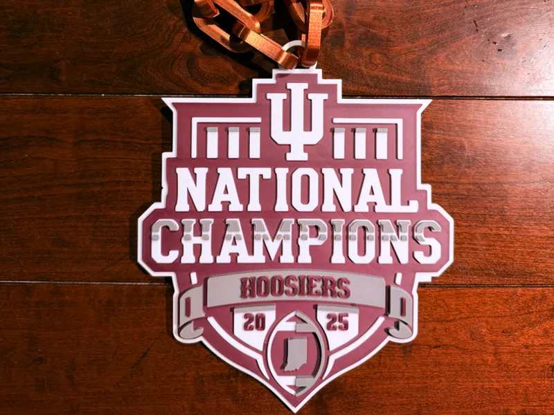 Indiana Hoosiers National Champions Necklace Logo