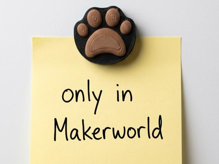 Minimalist cat Paw Magnet