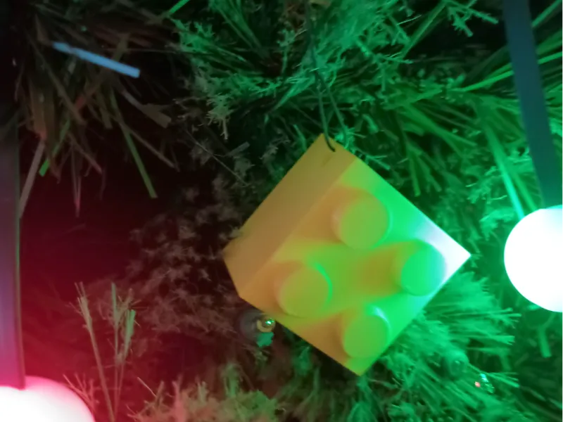 Toy Block Christmas Tree Ornament