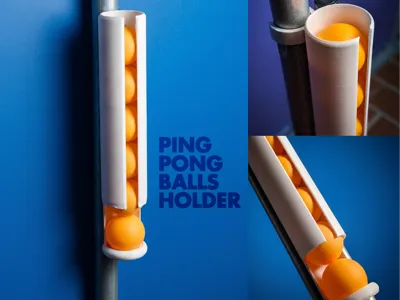 Ping Pong Ball Holder with Clip Mount