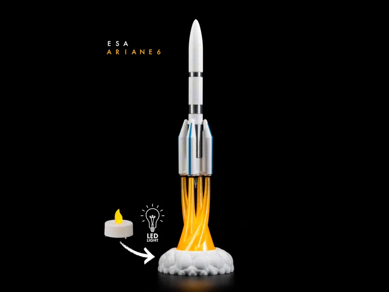 ESA Ariane 6 VI Rocket Miniature Diorama (no AMS)