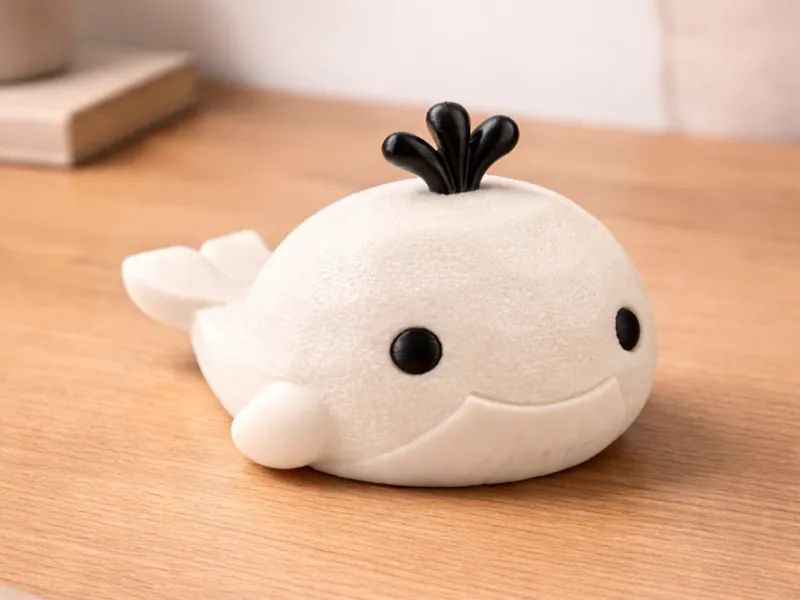 Wal im Kawaii-Stil