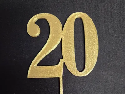 20 Cake Topper