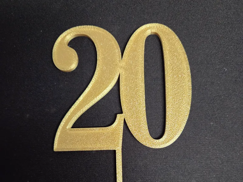 20 Cake Topper