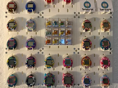 Tamagotchi stand for Ikea Skadis