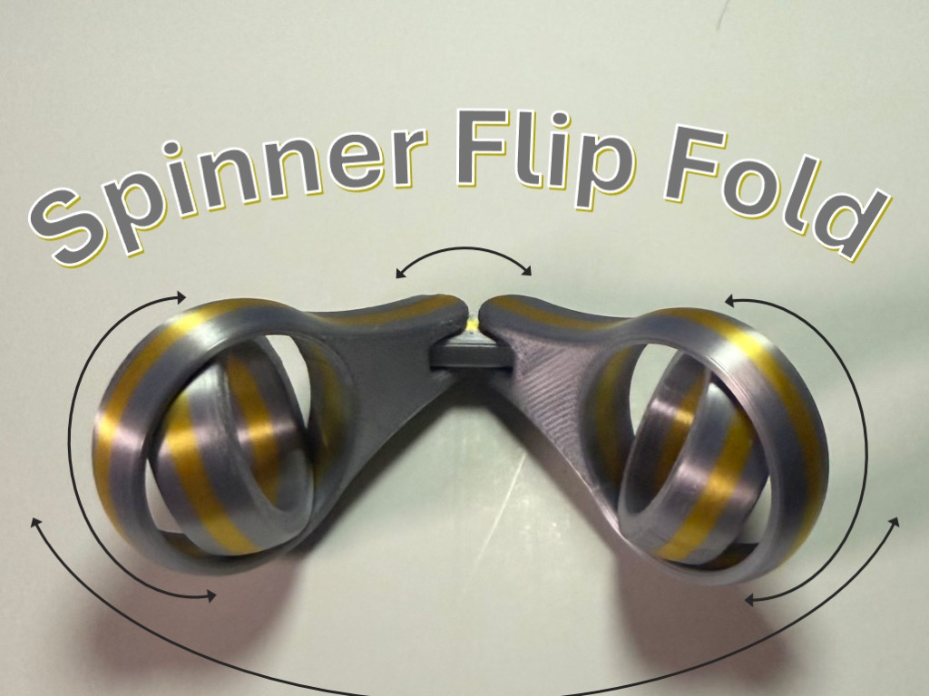 Spinner Flip Fold - Kinetic Pocket Fidget 