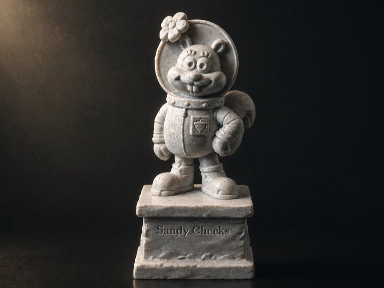 海绵宝宝—珊迪·奇克斯雕塑