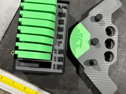 gridfinity storage tray for corner radius inserts