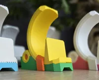 Two colors plastic spring