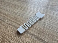 Single color plastic spring