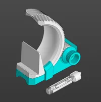 Two colors rubber spring