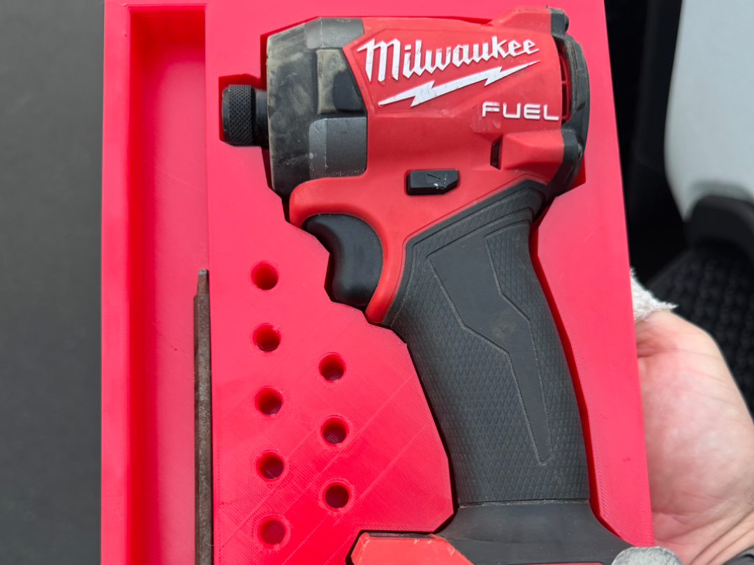 Milwaukee m18 impact & bit holder gridfinity