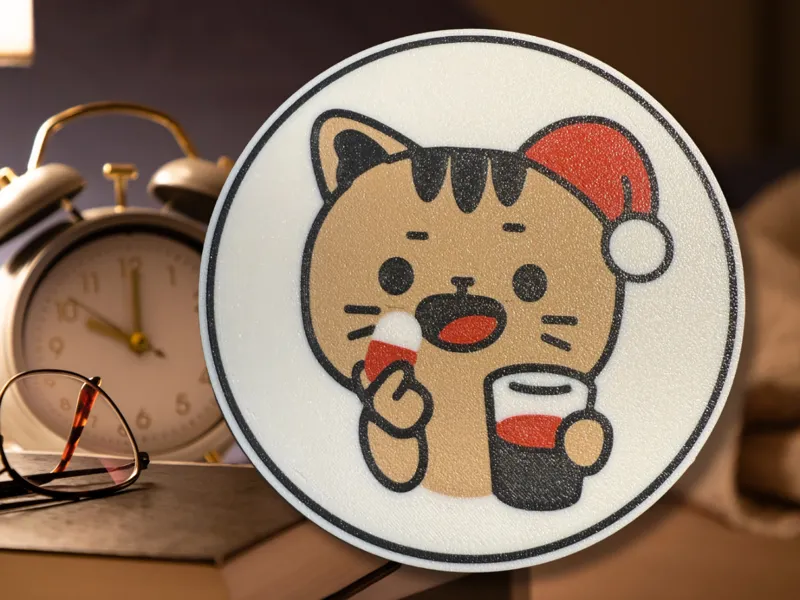 Take your pill - reminder sign with cute kitty