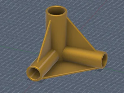 Customizable Pipe Diameter Mosquito Net T-Connector