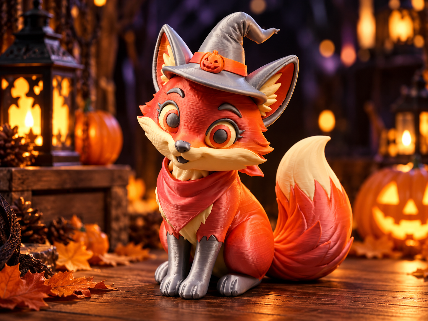 Witchy Fox – Halloween Fox 3D model