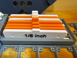 Router and Saw Setup Gauge Holder for Gridfinity