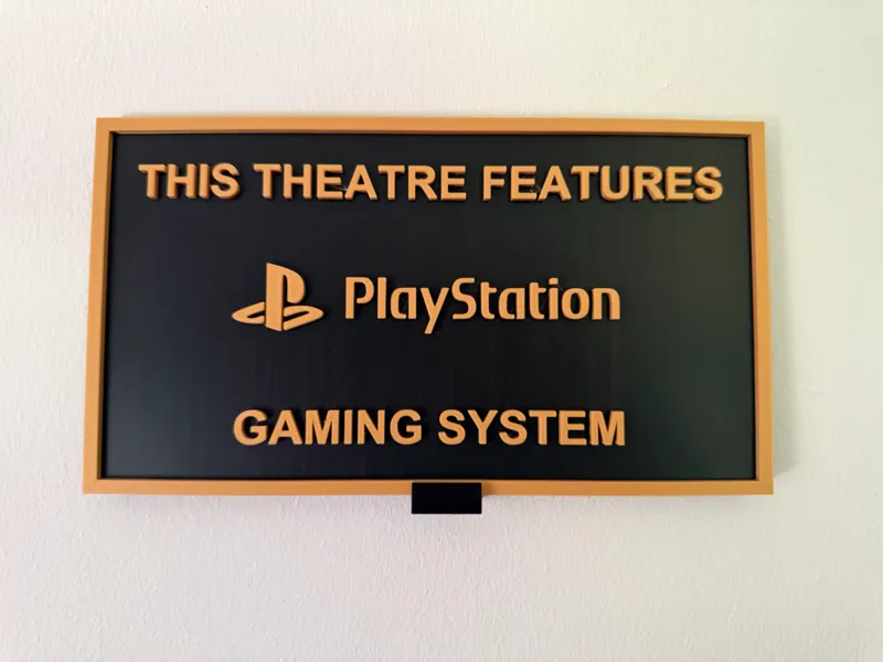 Home Cinema - Playstation (Wandmontage)