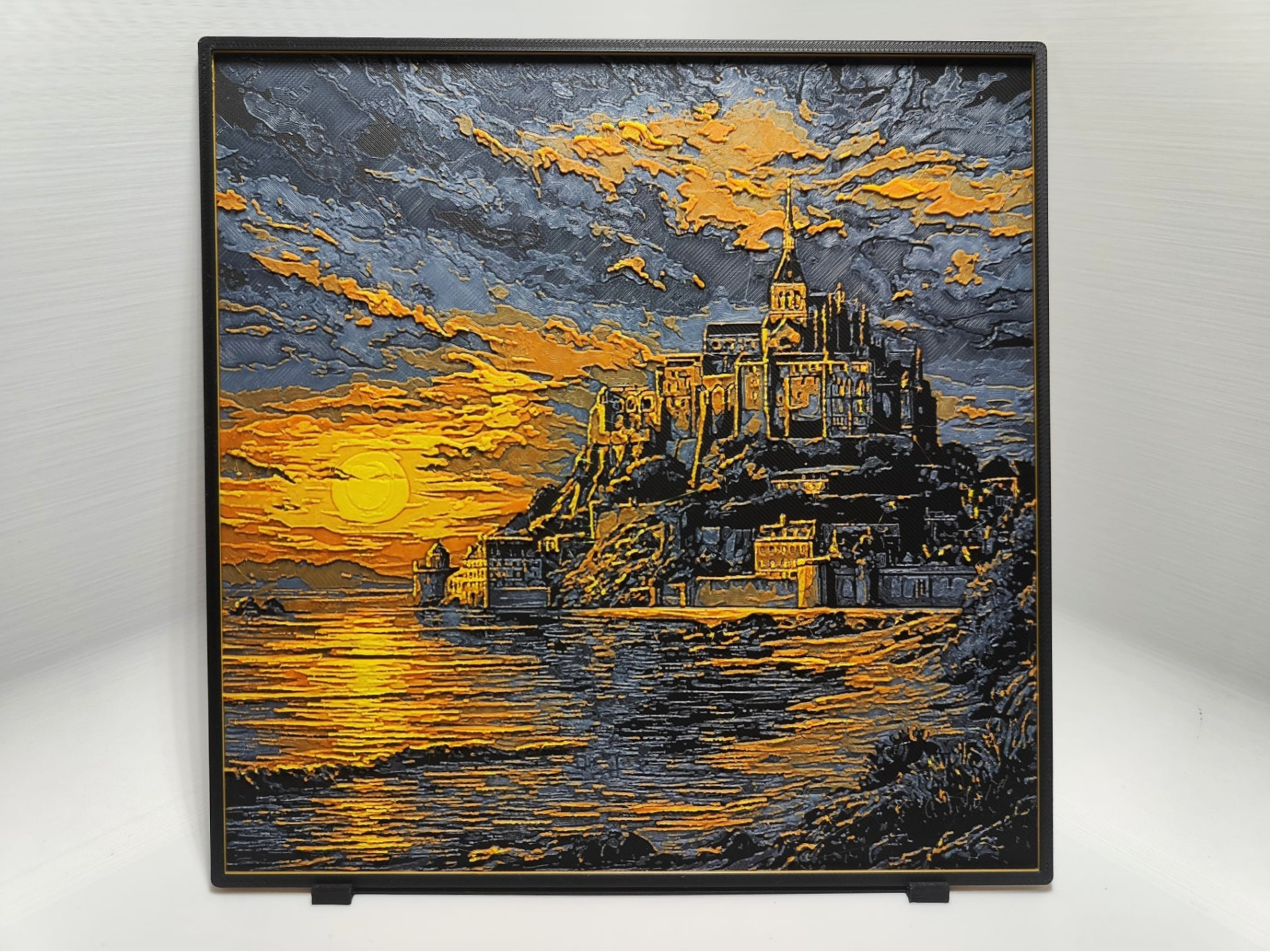 Mont Saint-Michel Sunset - Hueforge