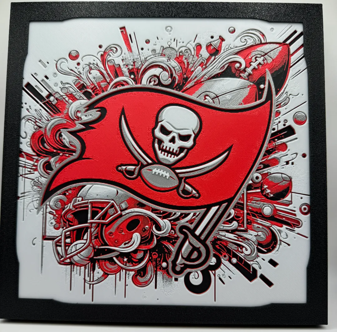 Tampa Bay Buccaneers - NFL Hueforge - Free 3D Print Model - MakerWorld