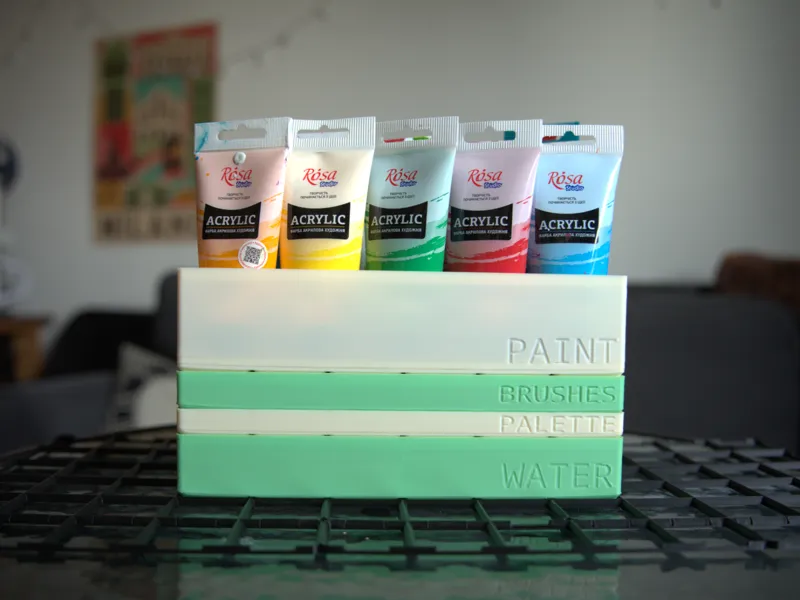 All in one painting organizer [gridfinity]