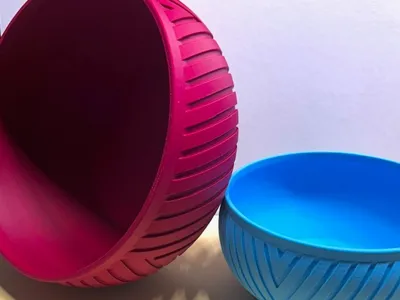 Bowl with Spiral Grooves