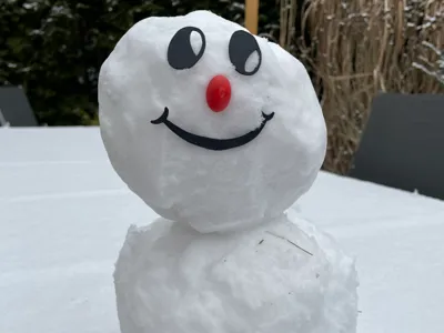 Resusable Snowman Face Set