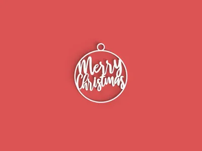 Merry Christmas Ornament