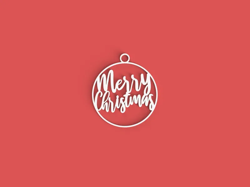 Merry Christmas Ornament