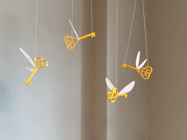 Özel Tasarım Sihirli Hogwarts Anahtarları Koleksiyonluk Dekoratif Biblo