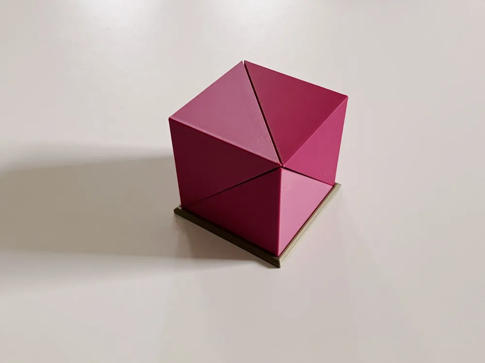 Cube and pyramid - Free 3D Print Model - MakerWorld