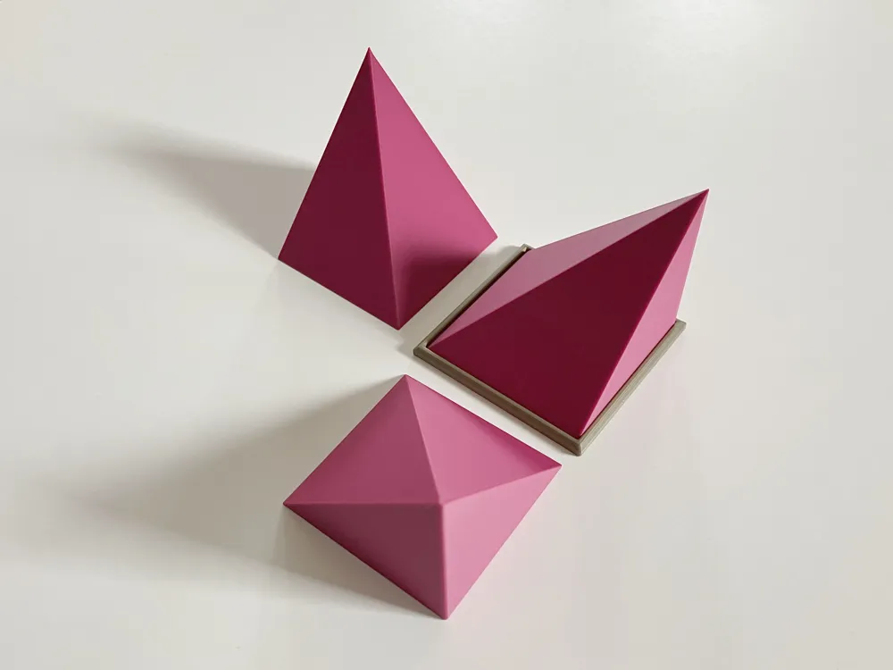 Cube and pyramid - Free 3D Print Model - MakerWorld