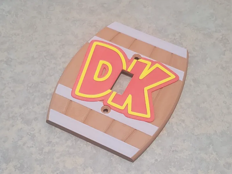 Donkey Kong Barrel Light Switch Cover