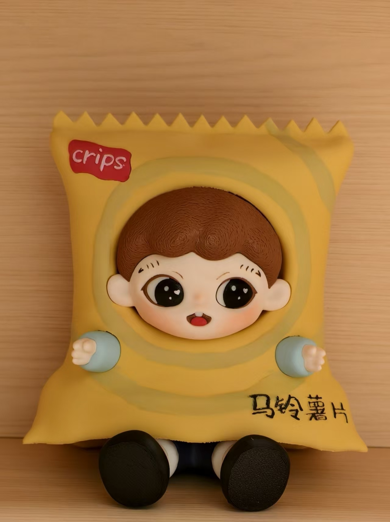Miniatura 2 do modelo 3D 爱吃薯片的兔牙小女孩 - 全分件 - 无需ams