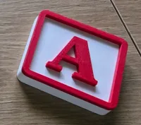 All letter 6x6cm
