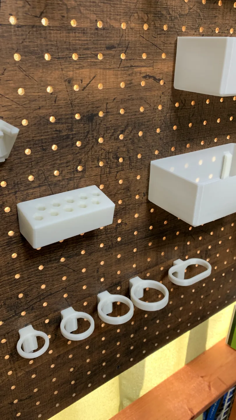 Pegboard hook & mount sets view 3