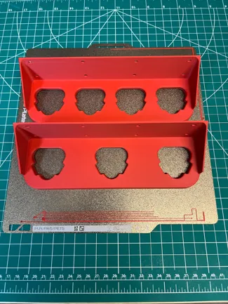 Milwaukee M12 Battery Mounts 3 wide, 4 narrow